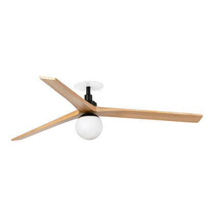 KLIM RECESSED L Black/pine E27 fan