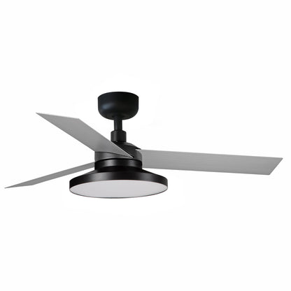 CRUISER TAK S Black/Aluminium fan Wall Control black 3000K