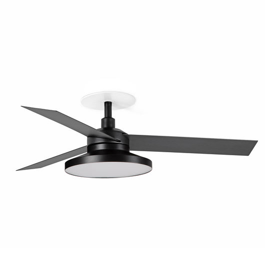 CRUISER süvistatav ventilaator TAK S must/alumiinium 3000K 0-10V