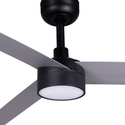 CRUISER XL LED -kattotuuletin, musta/alumiini, 20 W, SWT