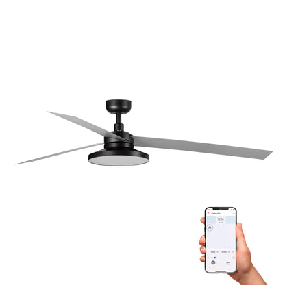 CRUISER TAK XL Black/Aluminium 3000K fan TUYA
