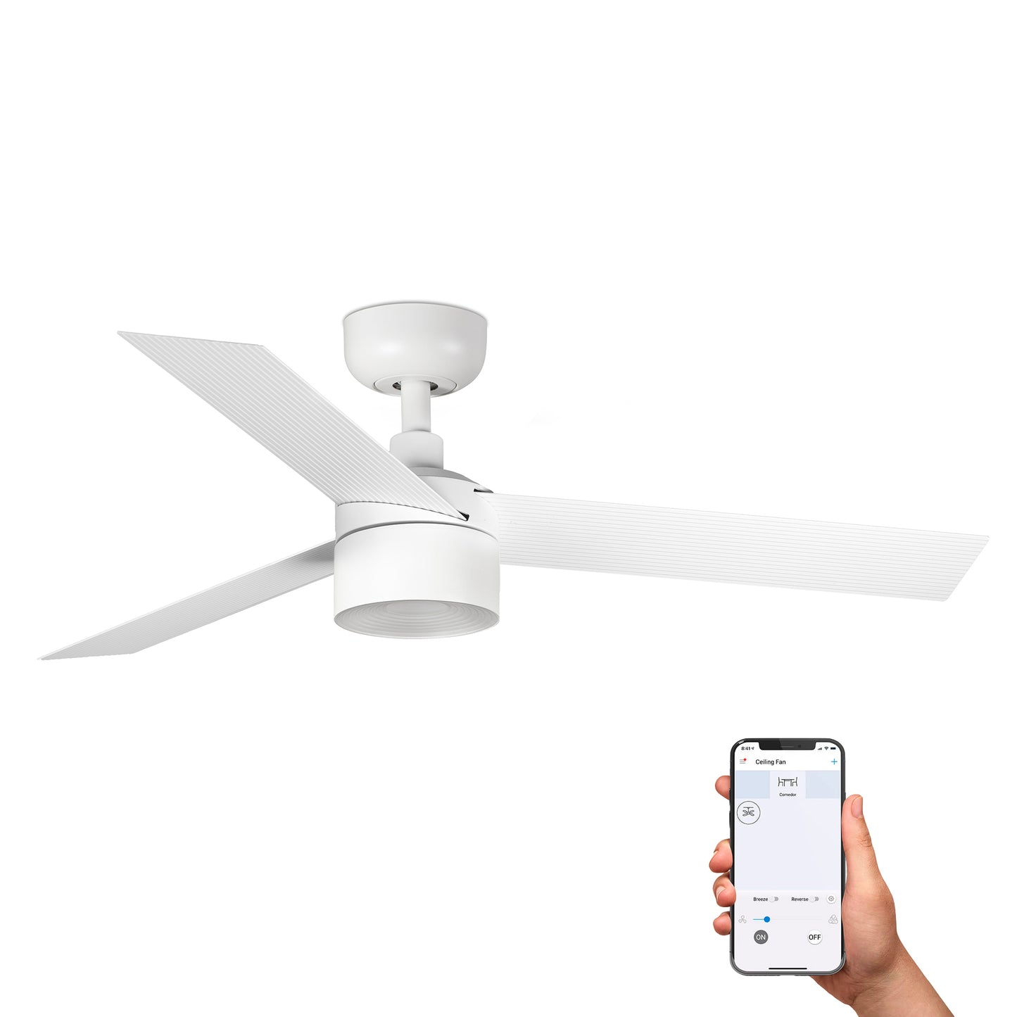 CRUISER TEK S valge ventilaator 4000K TUYA