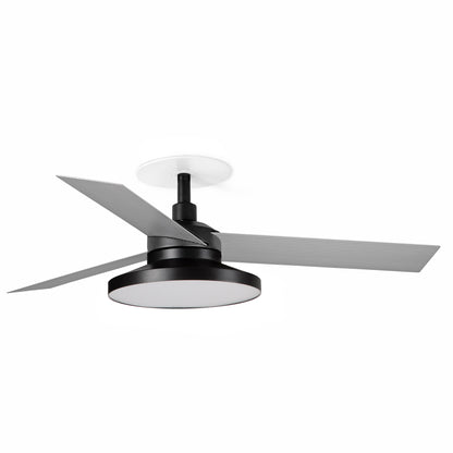 CRUISER RECESSED TAK S Black fan Wall Control black 2700K