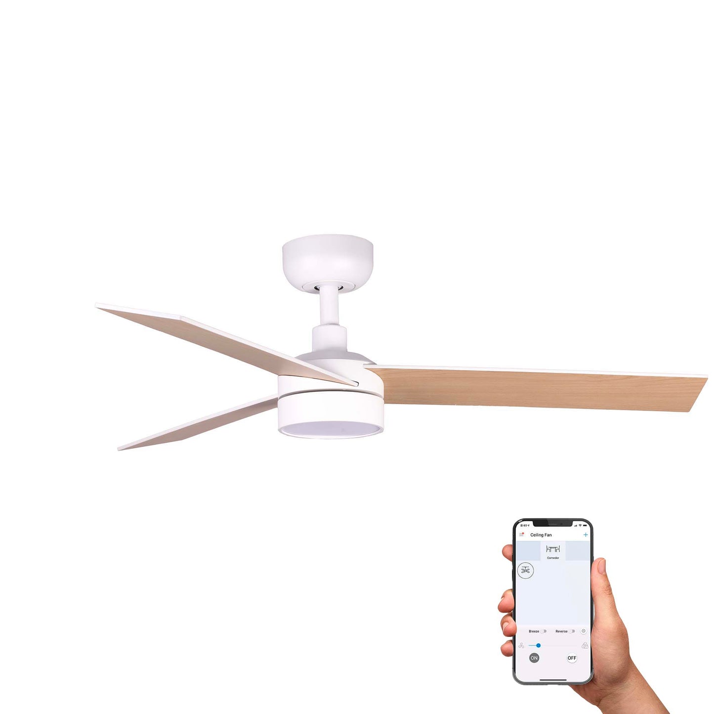 RUDDER 3 S White/ash fan 20W SWT TUYA