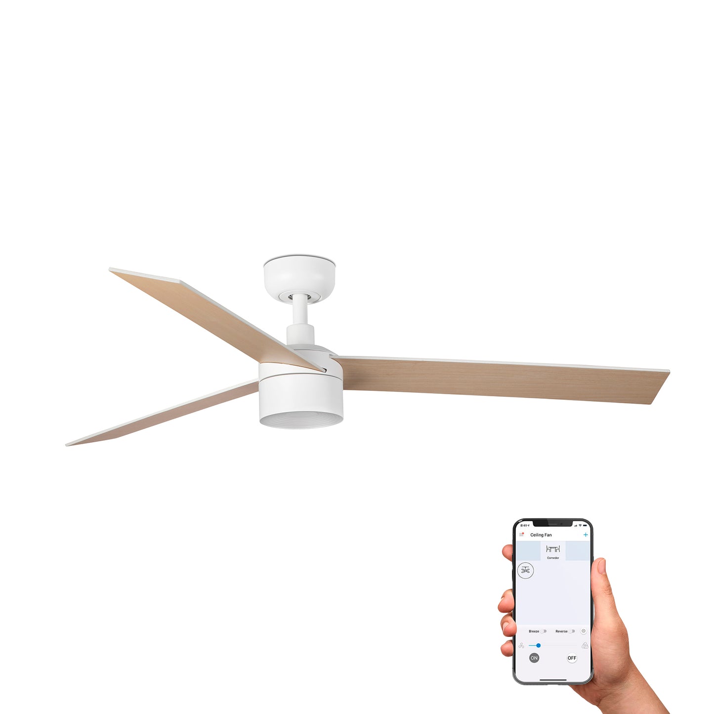 RUDDER TEK 3 L White/ash fan 3000K TUYA