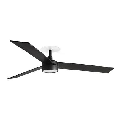 RUDDER RECESSED 3 L Black/walnut fan Wall Control black SWT