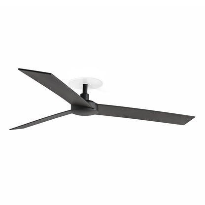 RUDDER 3 RECESSED L Black/walnut fan 0-10V