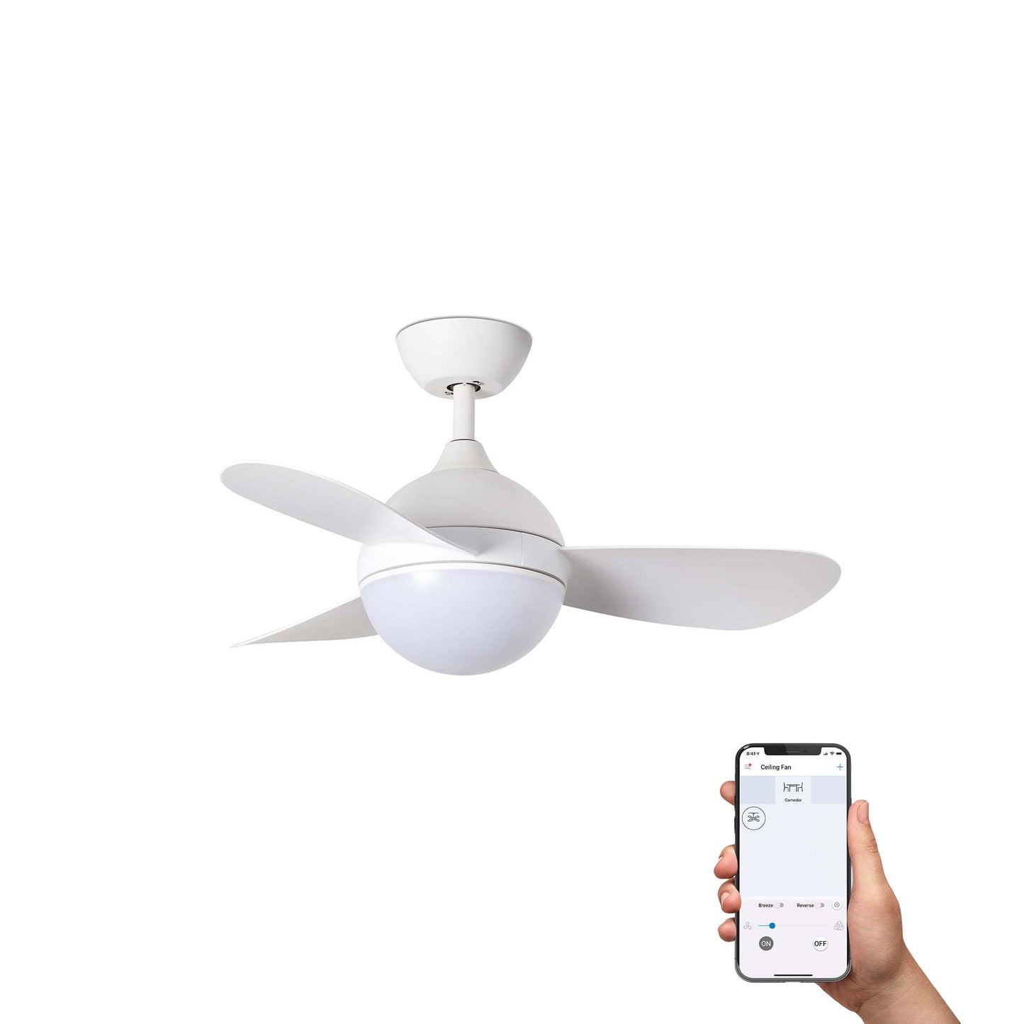 HVAR S valge ventilaator TUYA
