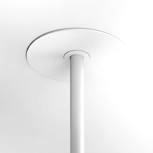 Süsteemse laetoega süvistatav ventilaator valge