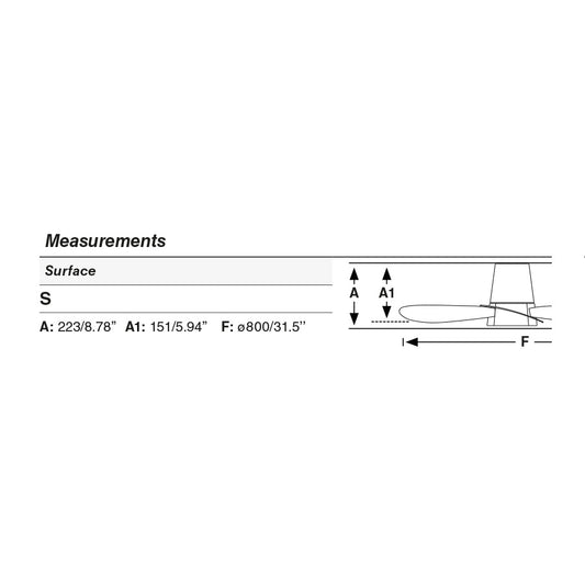 Ventilador de techo KLOVER blanco 20W SWT