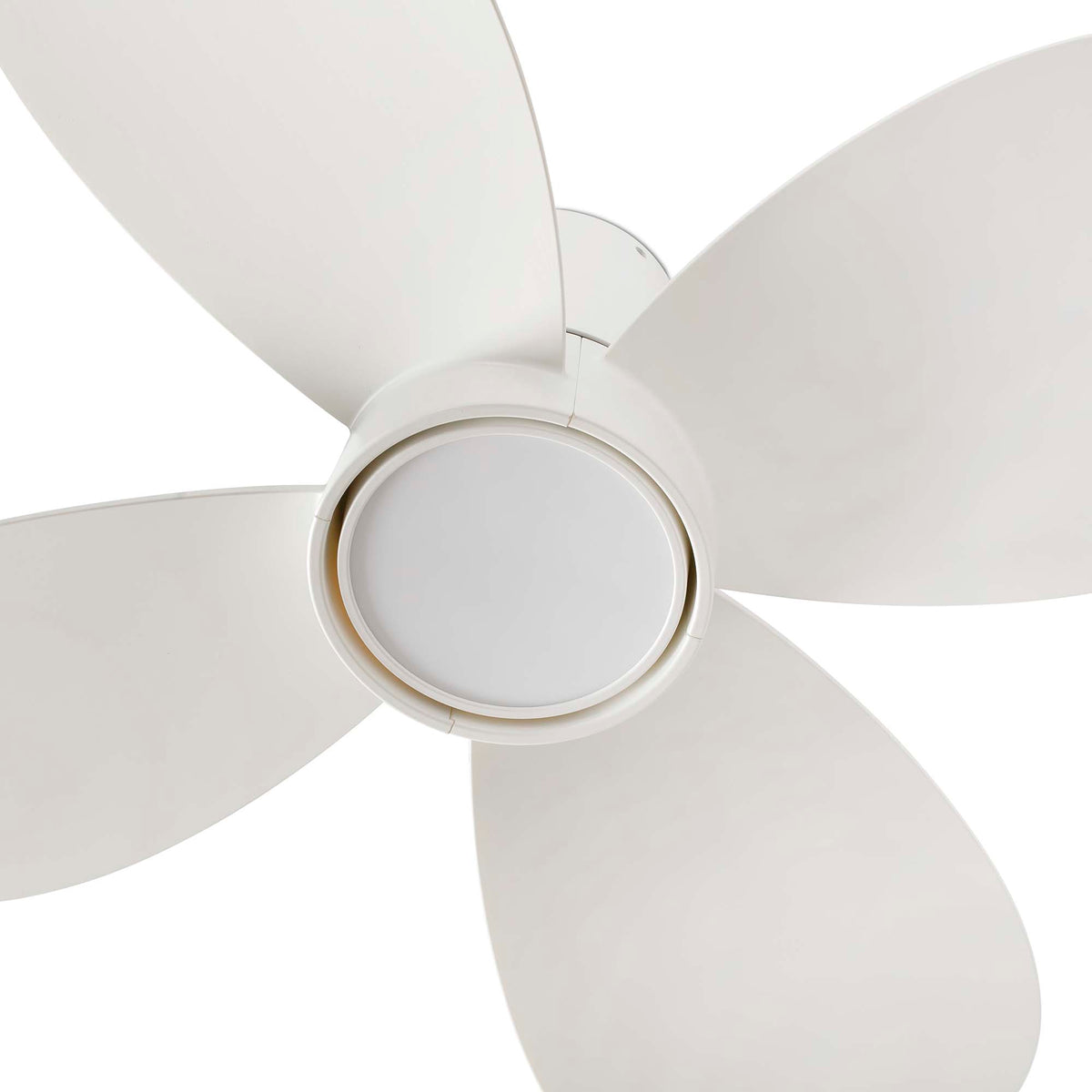 Deckenventilator mit Licht KLOVER S Ø800mm WEISS 4 FLÜGEL 18W LED CCT DIM