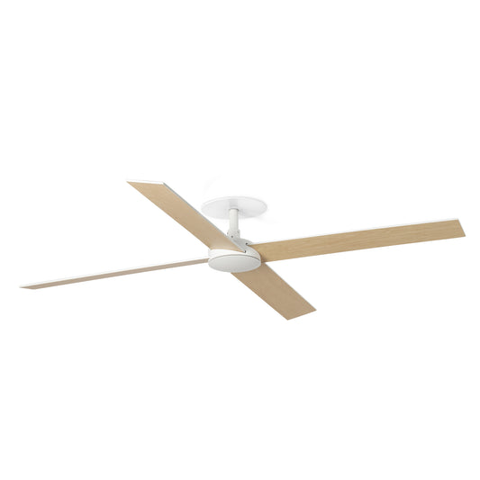 RUDDER 4 SISSEPAIGALDATUD L valge/saar ventilaator seinakontroller valge