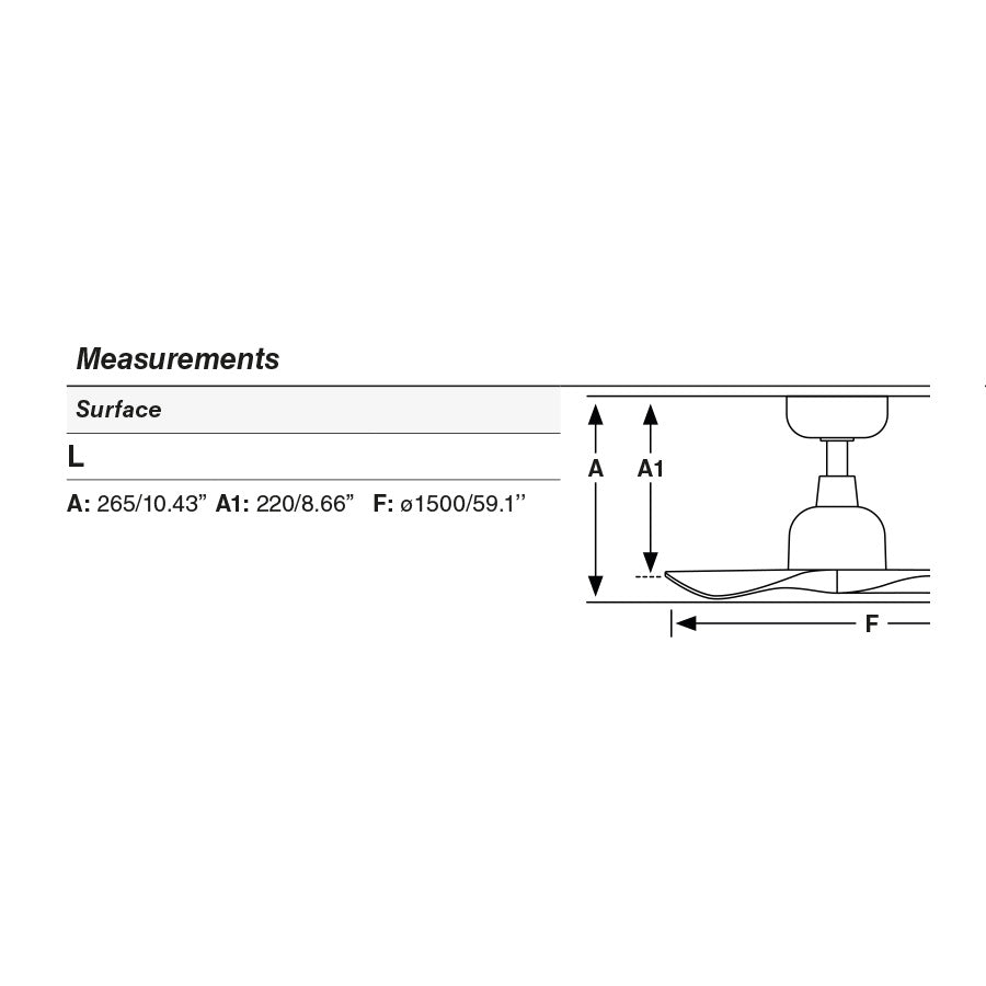 OUTWOOD L valge/valge ventilaator seinalüliti must