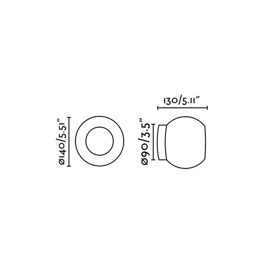 Seinavalgusti MOY CEILING / LAMP BRONZE LED 4W 3000K