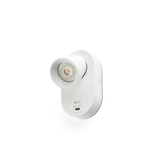 Wall light CORB LAMP WHITE GU10 + USB