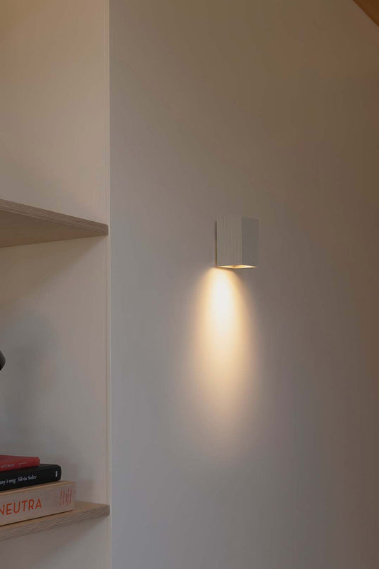 Aplique LUNE PLAIN WHITE SQUARE WALL LIGHT 1xGU10