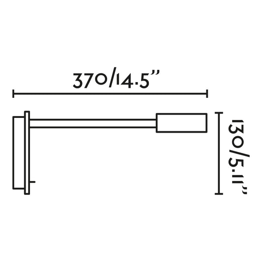 Wall light JULIET READER WITH USB C CHROME LED 3W 3000K