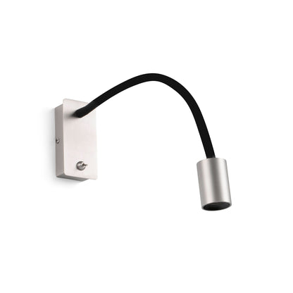 LESER Satin nickel wall lamp reader