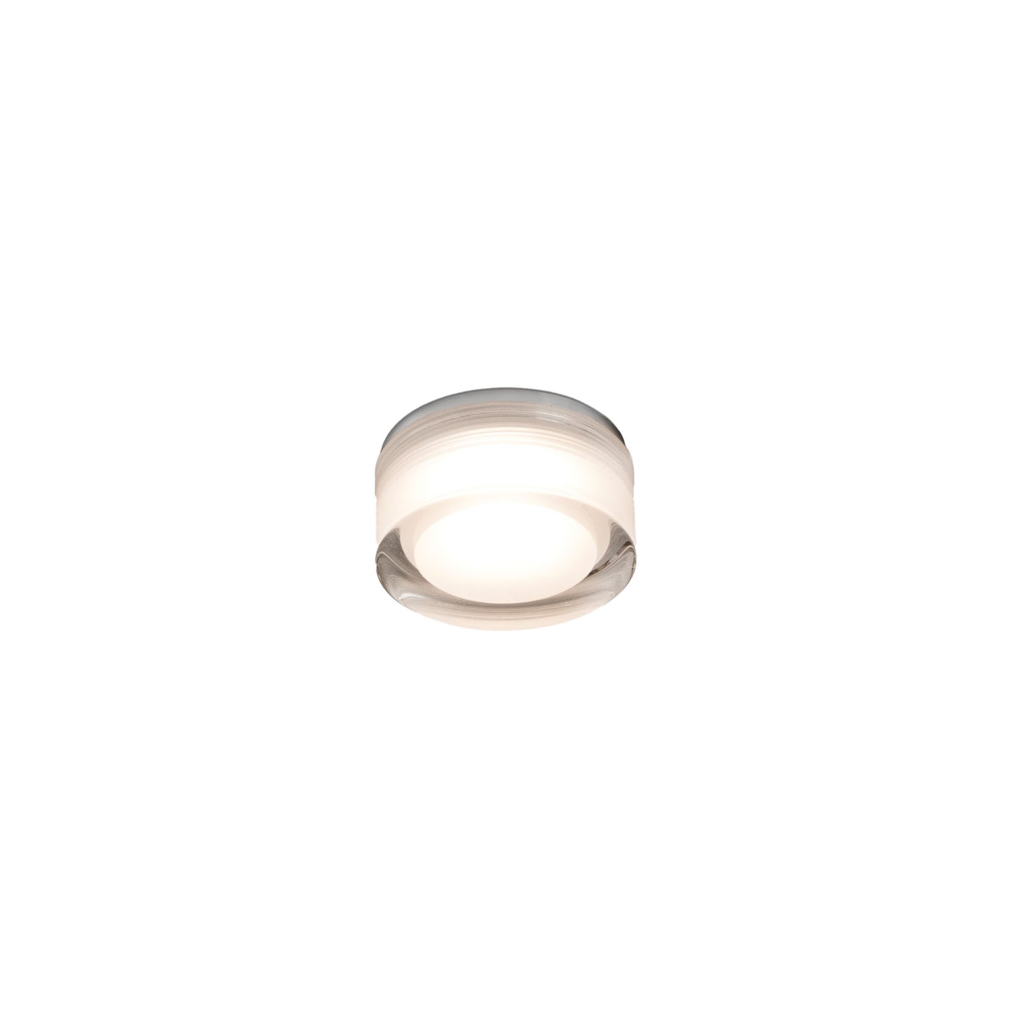 EBBA White and transparent recessed lamp