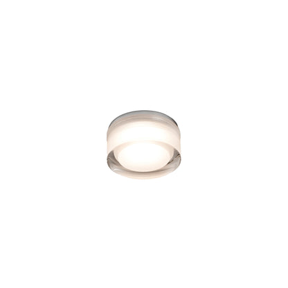 EBBA White and transparent recessed lamp