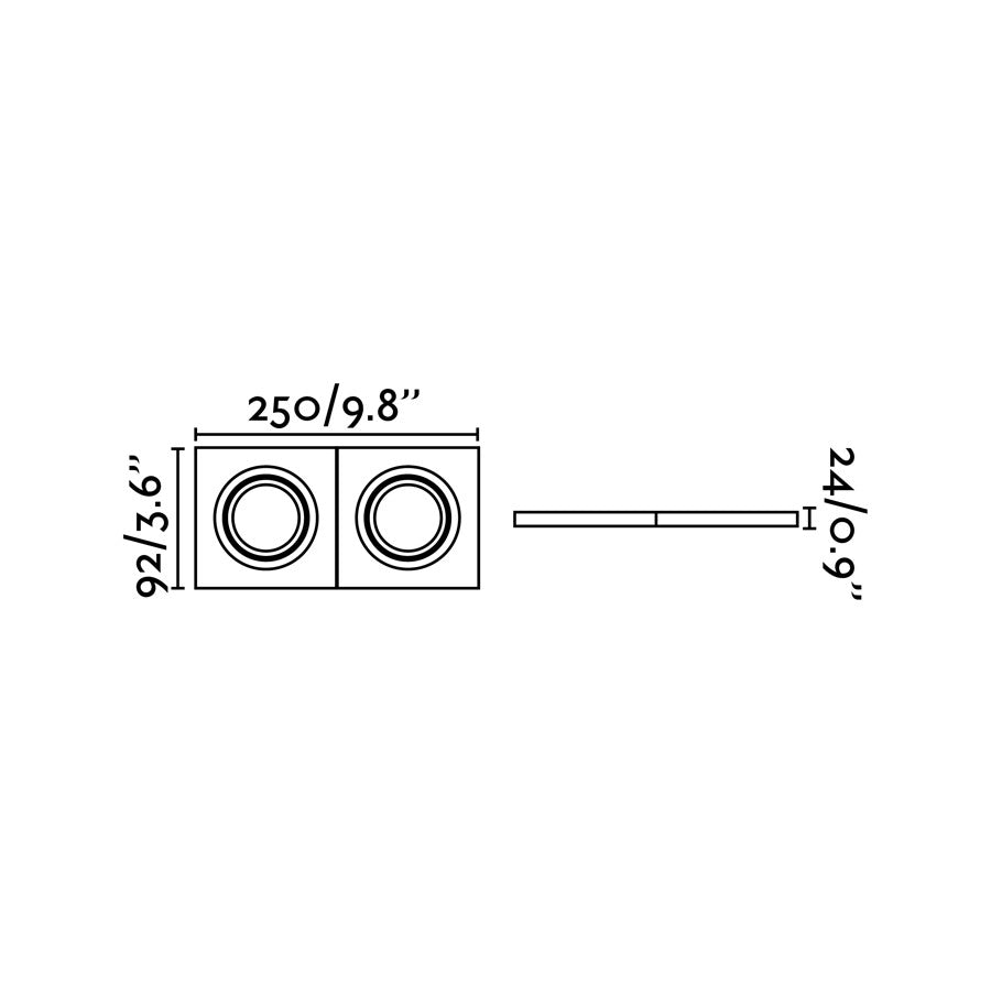 RADON RCT White recessed lamp