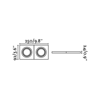 RADON RCT White recessed lamp