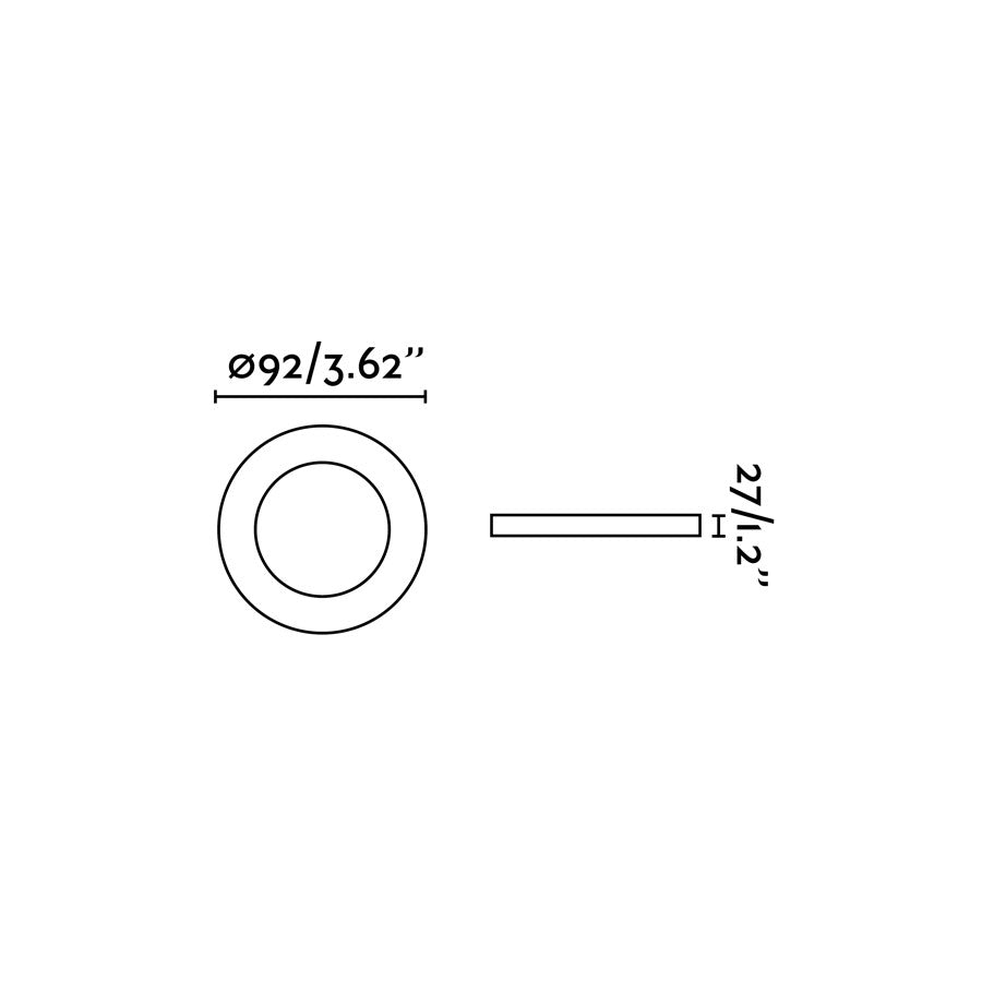 RADON R White recessed lamp