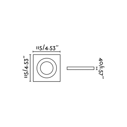 ARGON SQ White recessed lamp