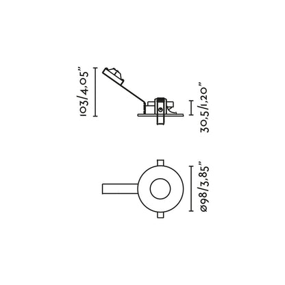 NIVA Black pinhole IP65