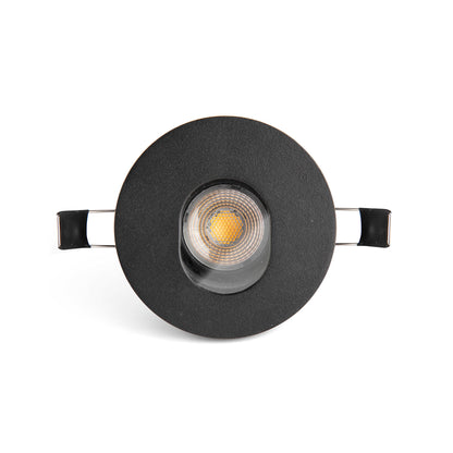 NIVA Black orientable pinhole IP65