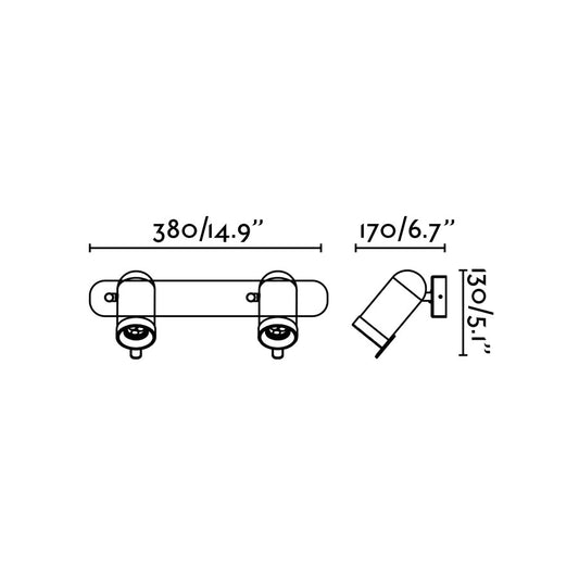 Wall light ORLEANS CHROME WALL SCONCE 2XGU10