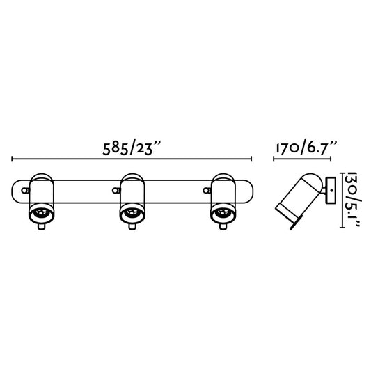Wall light ORLEANS CHROME WALL SCONCE 3XGU10