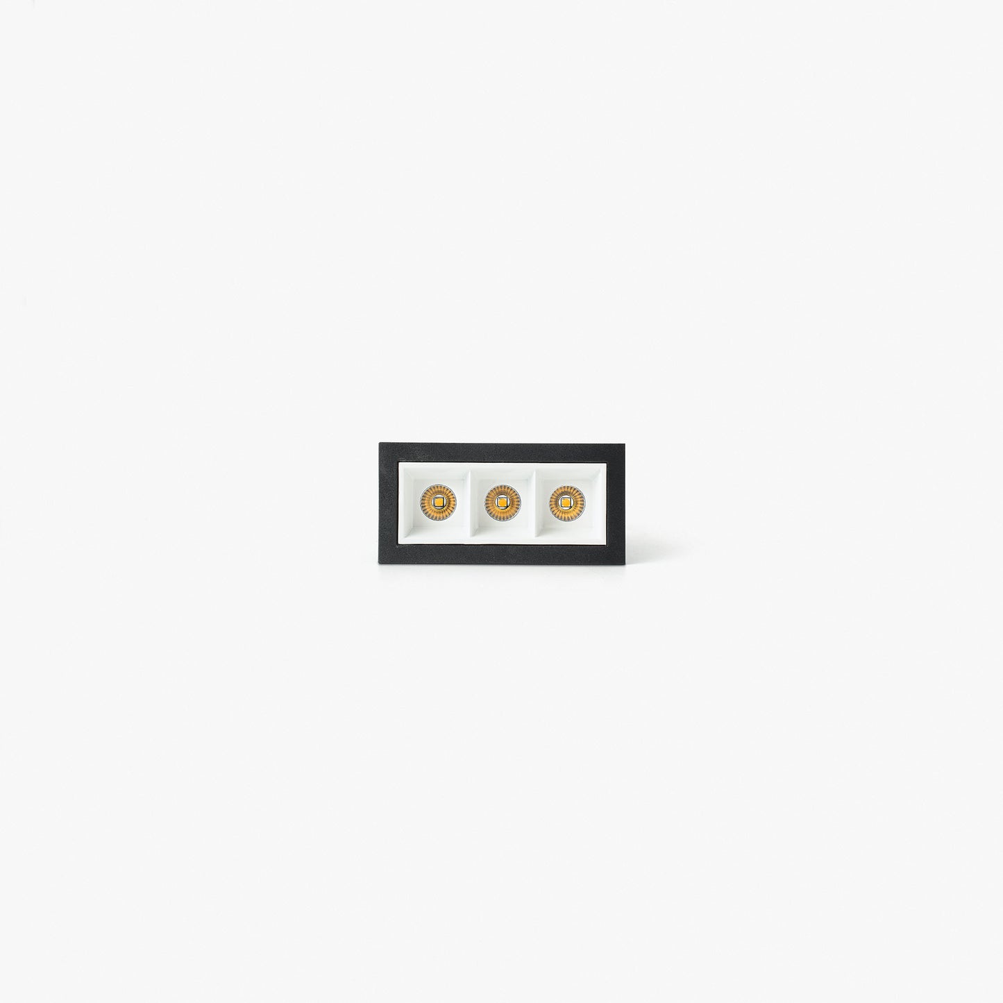 TROOP recessed black-white 3x2W 36° 3000K CRI90