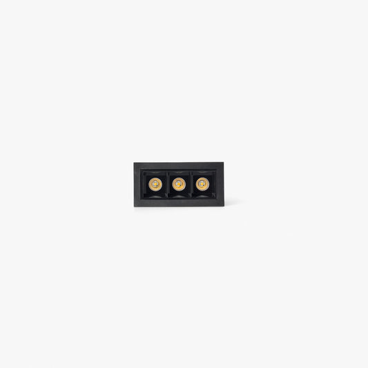 Recessed lamp TROOP 3x2W BLACK-BLACK 48° 3000K CRI90