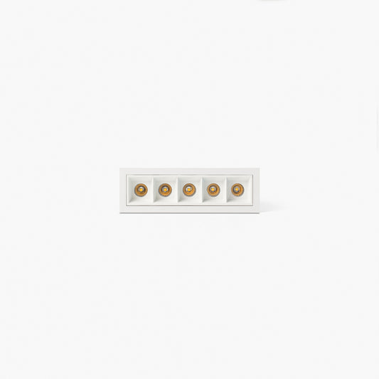 Recessed lamp TROOP 5x2W WHITE-WHITE 15° 3000K CRI90