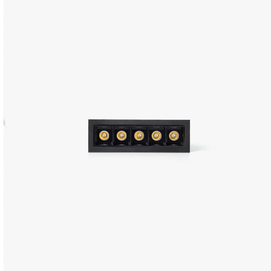 Recessed lamp TROOP 5x2W BLACK-BLACK 36° 3000K CRI90