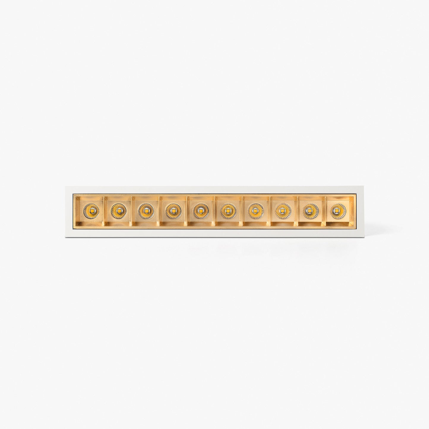 TROOP recessed white-gold 10x2W 36° 2700K CRI90