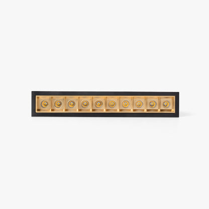 TROOP recessed black-gold 10x2W 15° 3000K CRI90