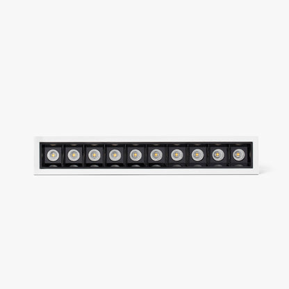 TROOP recessed white-black 10x2W 36° 3000K CRI90