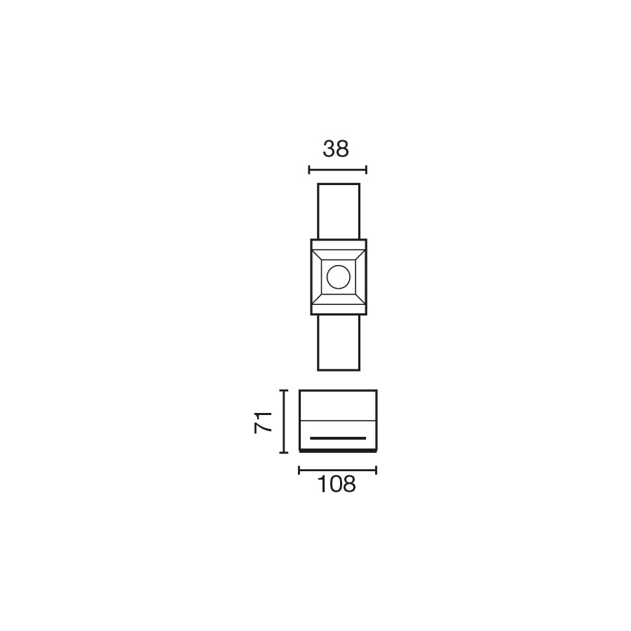 TROOP süvistatav valge 2W 48° raamita 3000K CRI90