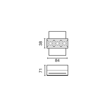 TROOP recessed white 3x2W 36° trimless 3000K CRI90