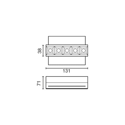 TROOP recessed gold 5x2W 36° trimless 2700K CRI90