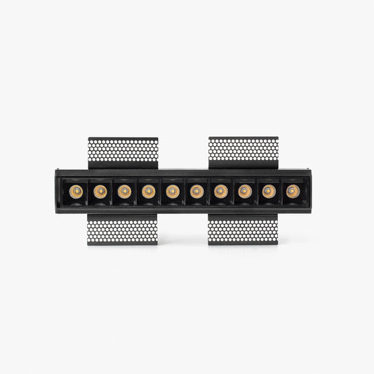 Recessed lamp TROOP 10x2W TRIMLESS BLACK 48° 3000K CRI90