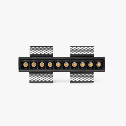 TROOP recessed black 10x2W 15° trimless 4000K CRI90