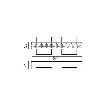 TROOP recessed gold 10x2W 36° trimless 4000K CRI90