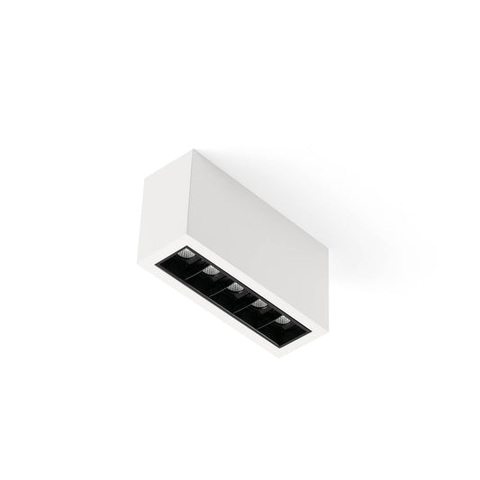 Surface-mounted lamp TROOP SUP 5x2W WHITE-BLACK 48º 4000K CRI90