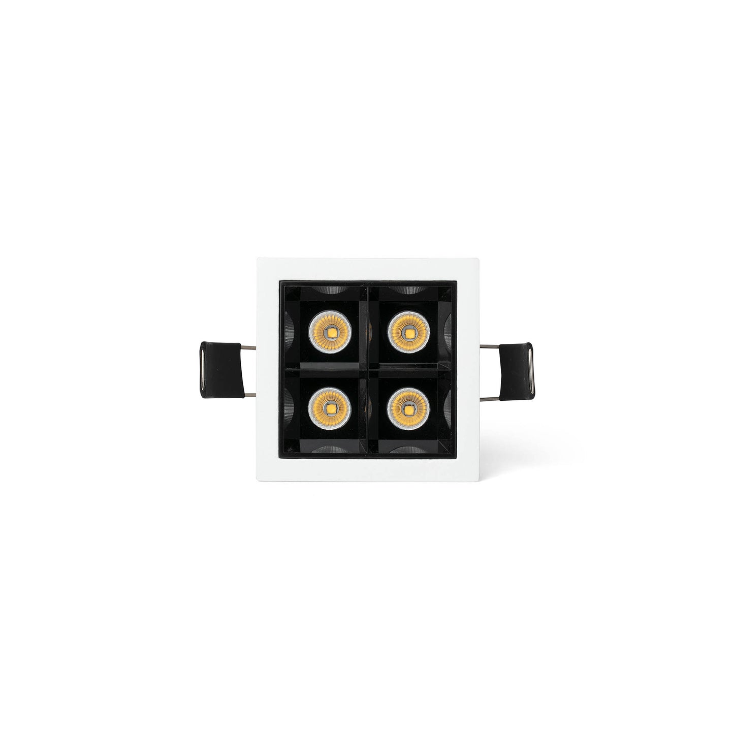 TROOP Recessed white-black 4x2W 15° 2700K CRI90