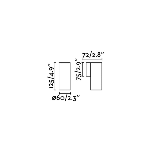 Aplique de pared STAN BLANCO 1xGU10