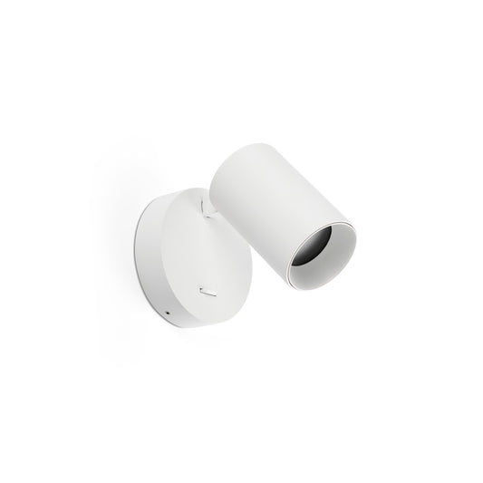 STAN White wall lamp with switch
