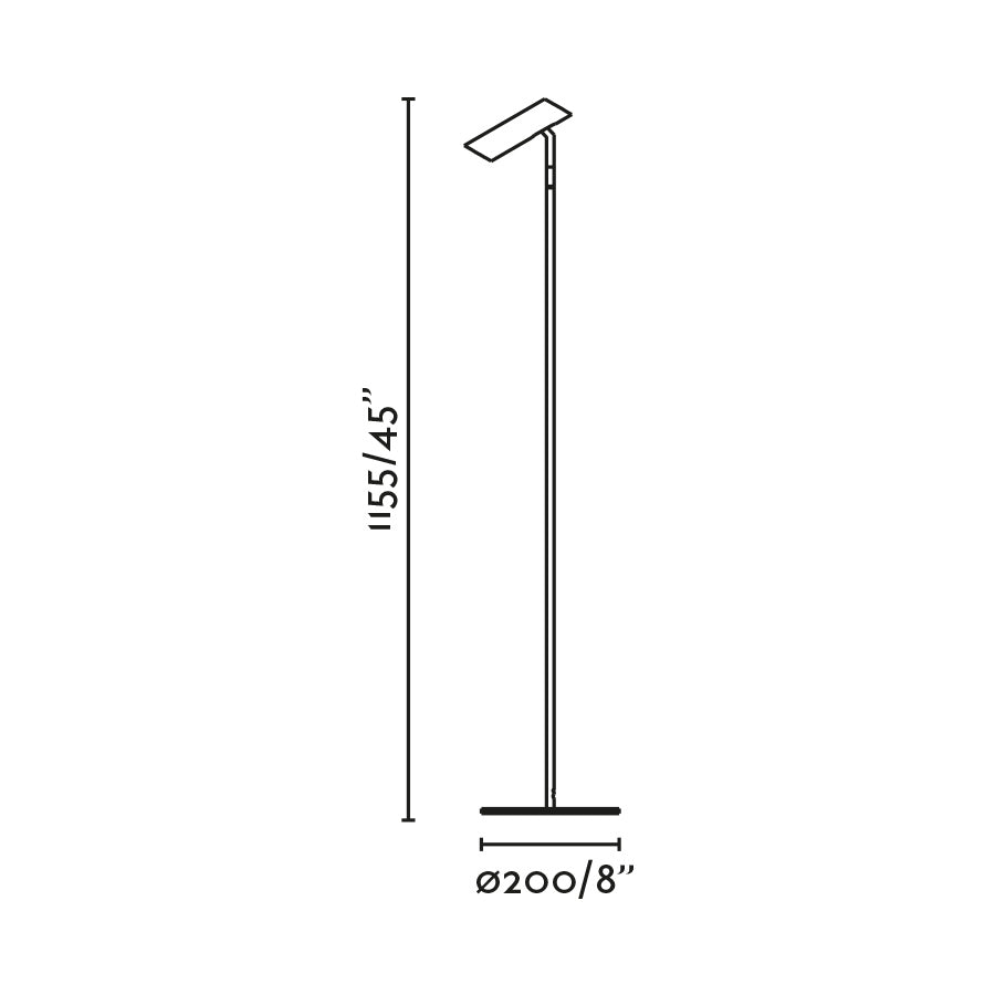 LEO White floor lamp